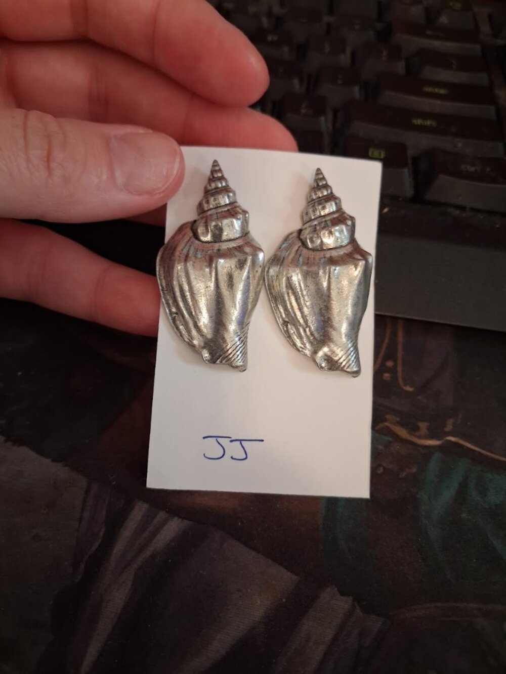JJ Seashell stud earrings